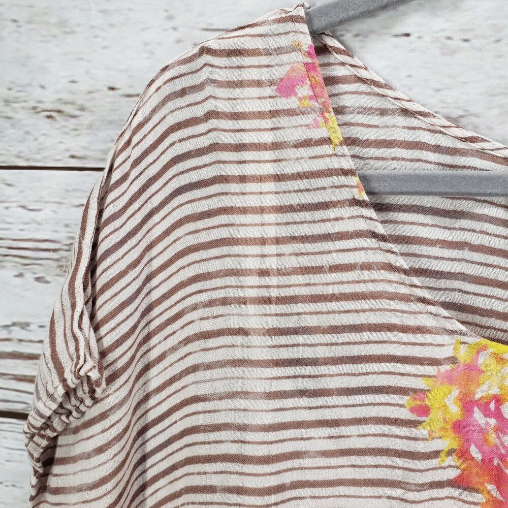 Free People Sunrise Striped Hi-Low Hem Wool Blend Dress Size Medium - Picture 6 of 14